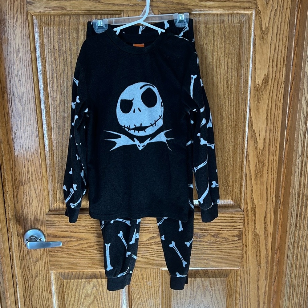 Disney Jack Skeleton Fleece Set Size 10
